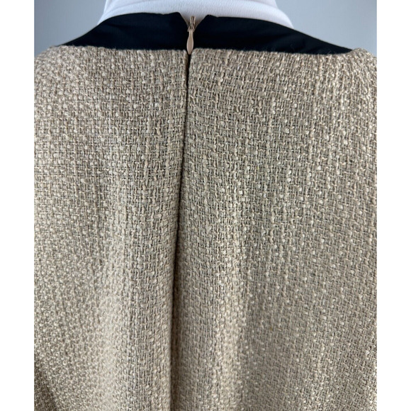*Flawed Tuckernuck Pomander Place Coco Tweed Bow Mini Shift Dress Tan Size XXL - Picture 8 of 16